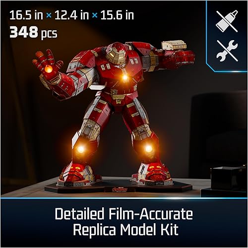 Miniatura 24 de 4D Build, Marvel Infinity Gauntlet - Kit de modelo de rompecabezas 3D con soporte, 142 piezas, decoración de escritorio Thanos, juguetes de Infinity