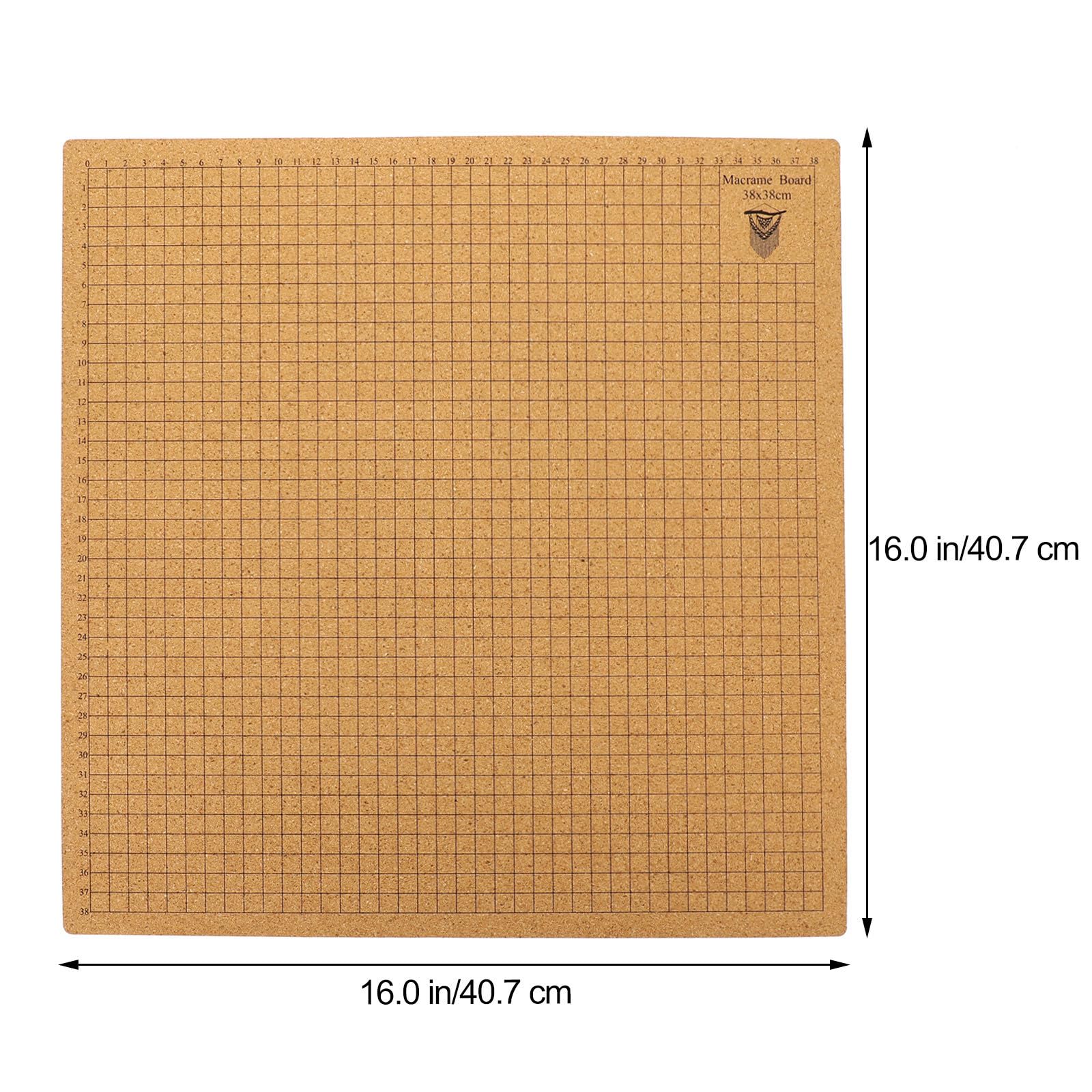 NOLITOY Tablero de Macramé y Material de Acero Inoxidable de Corcho con Rejilla Incluye Alfileres en T para Proyectos de Pulsera Adecuado para Joyería y Manualidades