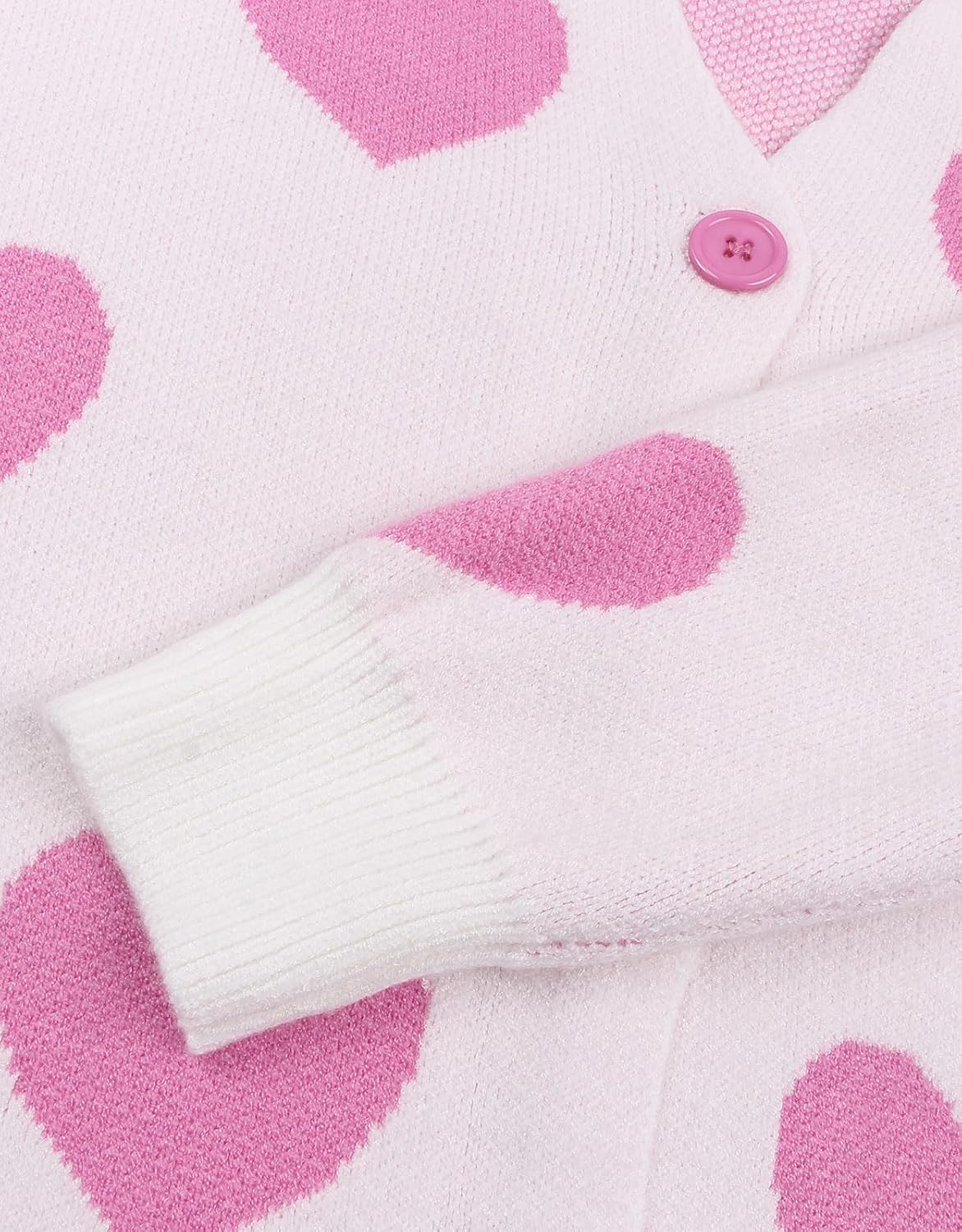 Womens Halloween Long Sleeve Open Front Cardigan Casual Loose Cute Heart Knit Cardigans - Image 5