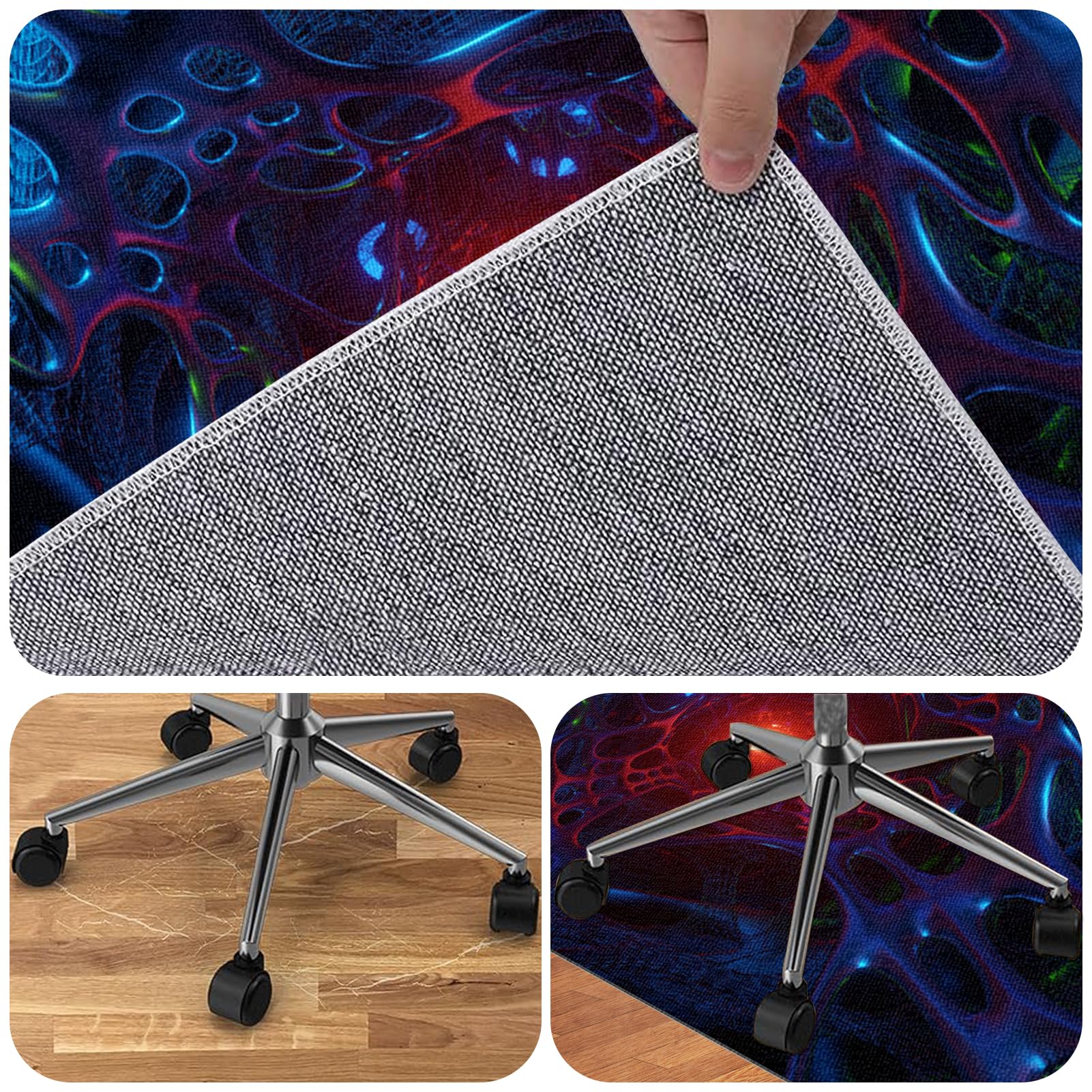 200 x 230 cm Ochraniacz Podłogi Krzesło Koła, Mata na krzesło do gier, Mata na krzesło biurowe, Mata chroniąca płytki, Mata ochronna na twarde podłogi