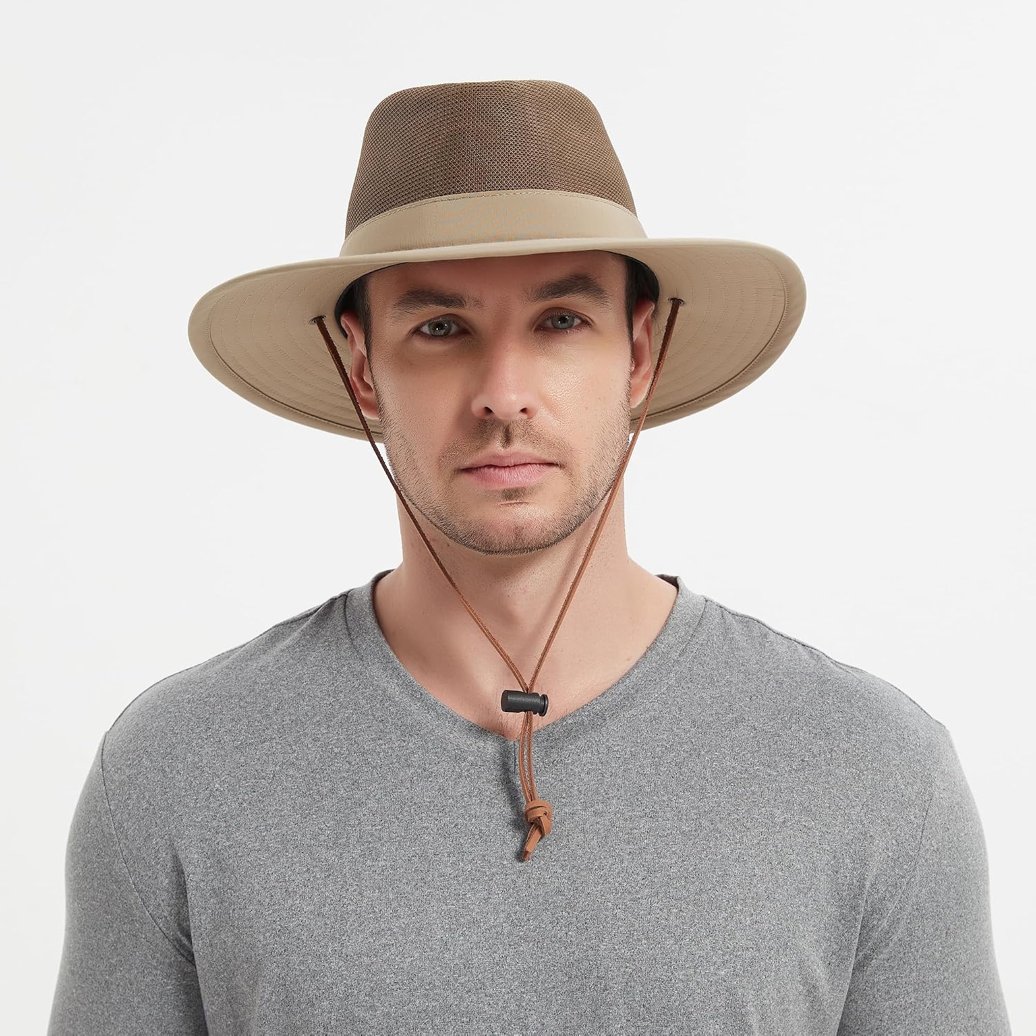 Bouie Safari Sun Hat - UPF 50+, Water-Repellent Wide Brim Bucket Hat for Hiking, Fishing