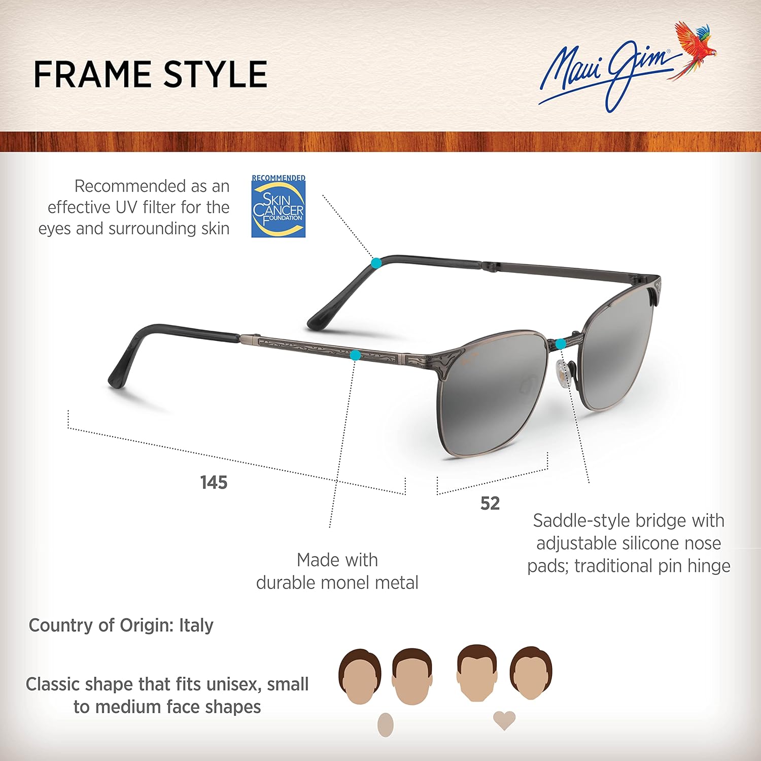 Vista 6 de Maui Jim Stillwater 52 - Gafas de sol para hombre 706