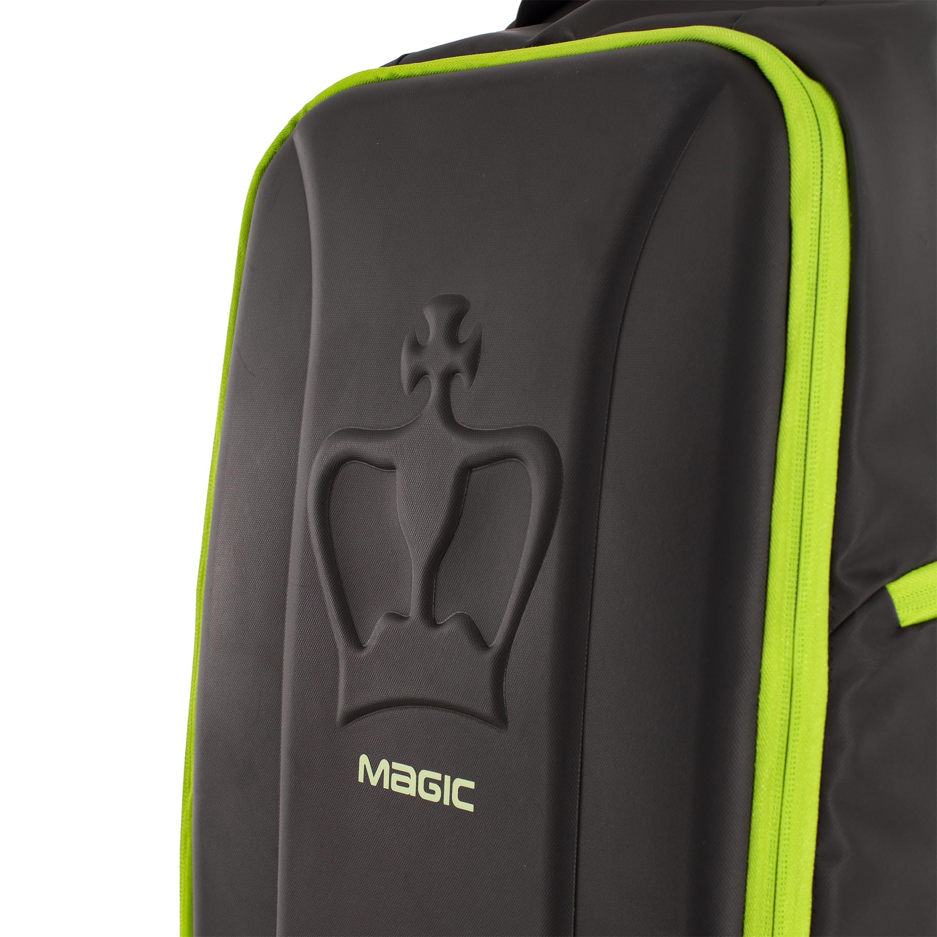 Black Crown Mochila Magic – Diseño Elegante en Negro y Amarillo (30% EVA, 70% PVC), Compartimento para Palas, Bolsillo para Zapatillas y Transporte Cómodo