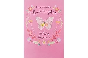 Blessing and Butterfly Granddaughter Confirmation Card