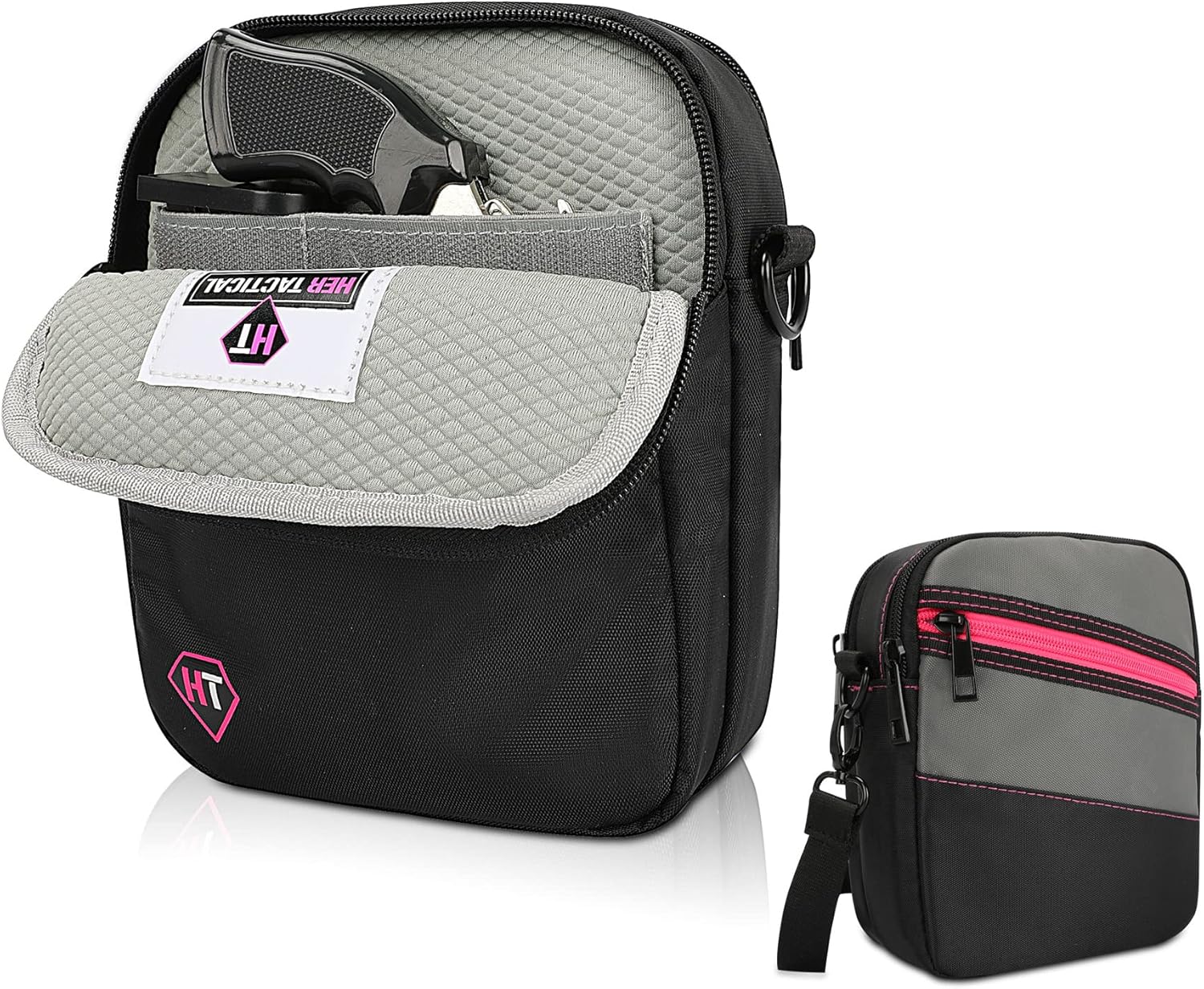 Concealed Carry Crossbody Gun Holster Bag for Compact Handgun, Multi-Pocket Gun Bag Made for Women - Image 6