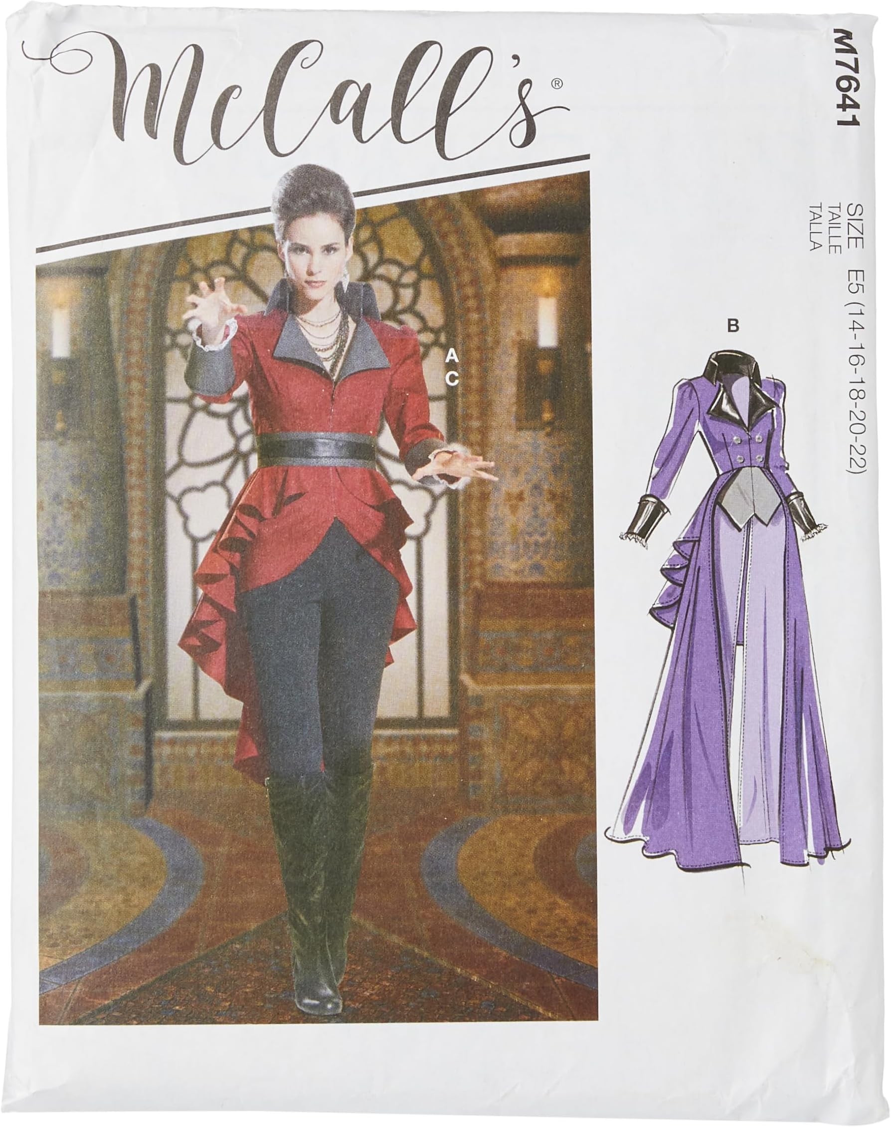 McCall'sPatterns 7641 E5 Misses Costume, Multi-Colour