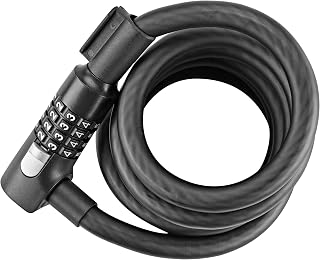 AXA 2231005056 Resolute 180/15 Code Cable Lock, Black, 180cm, 15mm