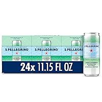 Vista 1 de S.Pellegrino Agua mineral natural con gas, sin sabor, 11.15 onzas líquidas (paquete de 24)