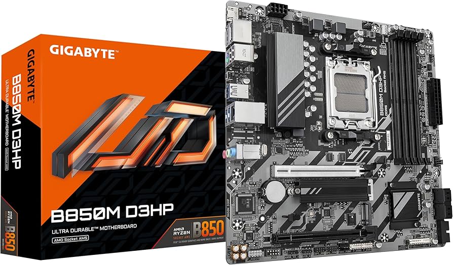 GIGABYTE B850M D3HP RYZEN AM5マザーボード Amazon.com: GIGABYTE B850M D3HP Motherboard - AMD Ryzen 9000