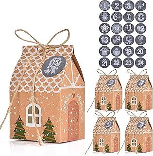 24 Advent Gift Box, Advent Calendar Box, 24 Advent Calendar Stickers, Parties Personalised Advent Calendar, Make Your Own Advent Calendars for Christmas Decorations hy