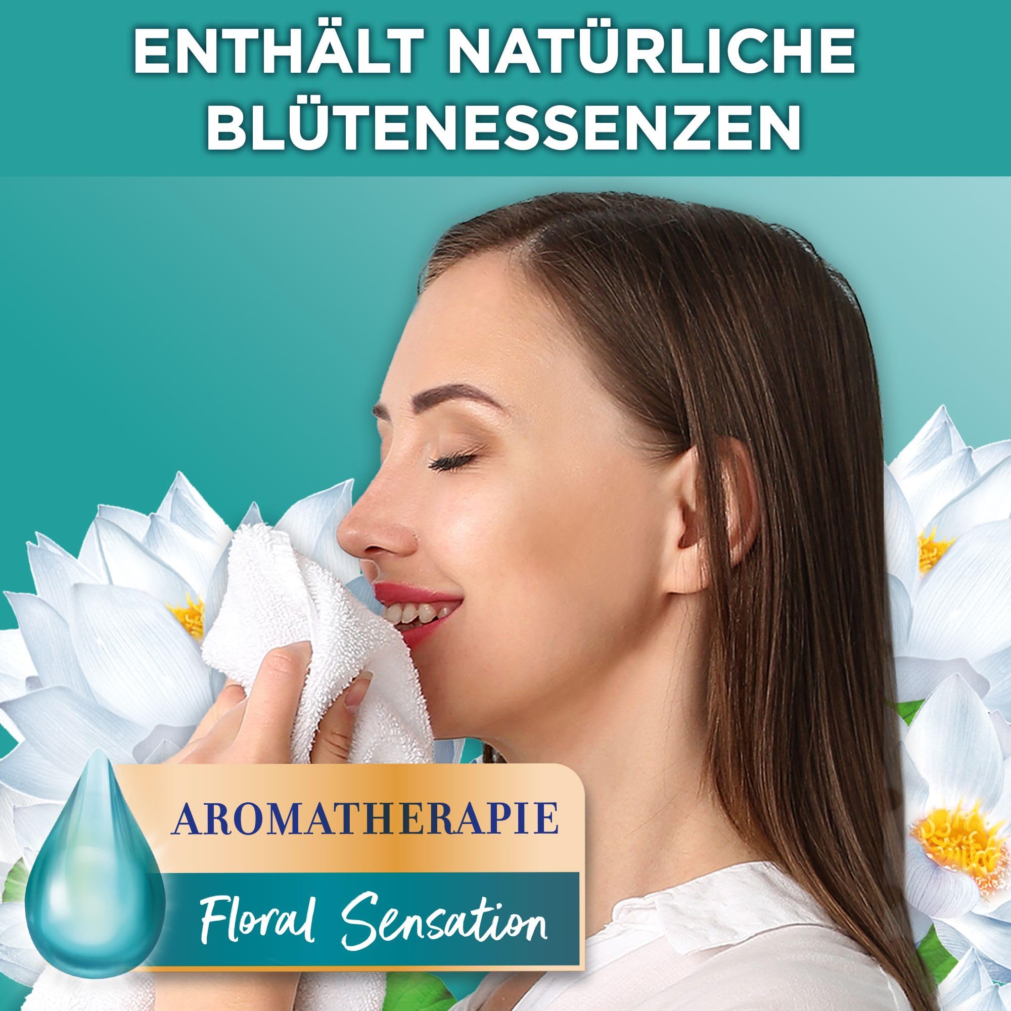 WEISSER RIESE Trio-Caps-Set 2x 120 Waschladungen (240WL) Aromatherapie 1x Color Orchidee & 1x Universal Lotus, mit Good Mood-Duft für unwiderstehlich duftende & strahlend saubere Wäsche