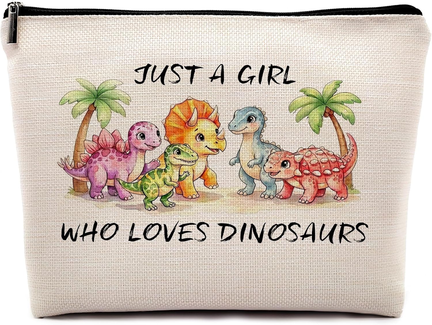 Funny Dinosaur Makeup Bag for Women