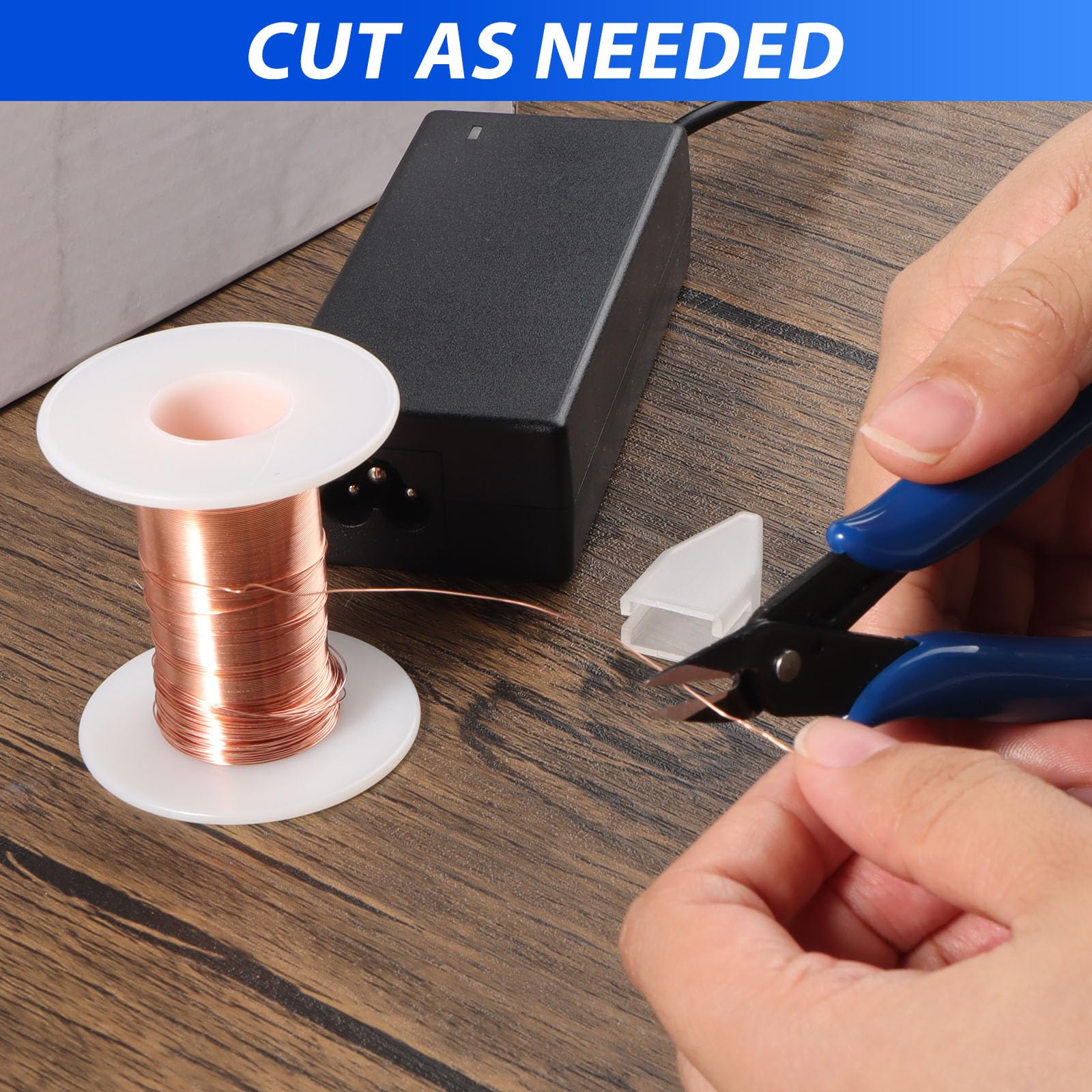 HTTYHT Fil De Cuivre Pur 0.3mm X 100m – Bobine Souple Pour Bijoux DIY, Soudure, Jardinage Et Projets Créatifs