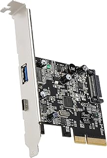 Rosewill RC-509 PCI-E (PCI Express) - USB 3.1 (Type A + Type C) 拡張カード USB 3.1 Gen II SuperSpeed 10Gbps 内蔵15ピン電源コネクタ USB-Cポ...