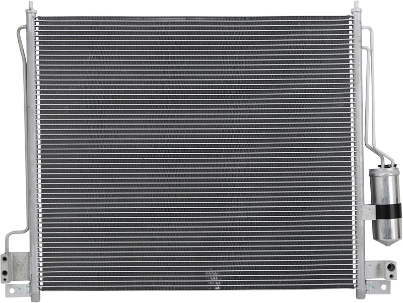 Condensador de ar-condicionado TRQ para Nissan Frontier, Pathfinder, Xterra e Suzuki Equator – ACA64418