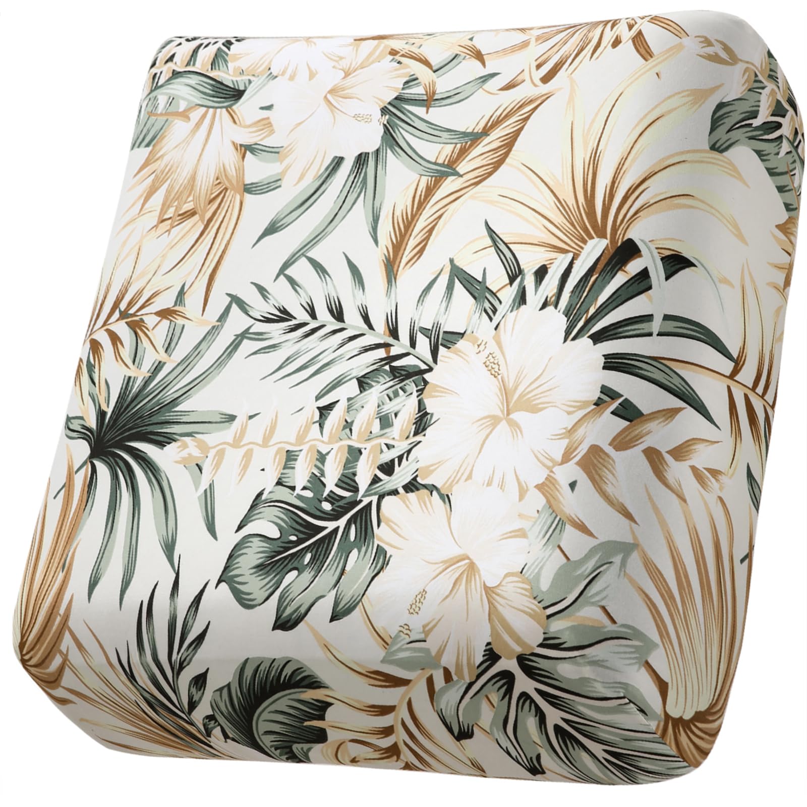 Fuloon Sofa Cushion Covers, Stretch Printed Seat Cushion Protector Couch Cushion Cover Couch Seat Slipcovers Washable Furniture Protector (Gold, 3 PCS)