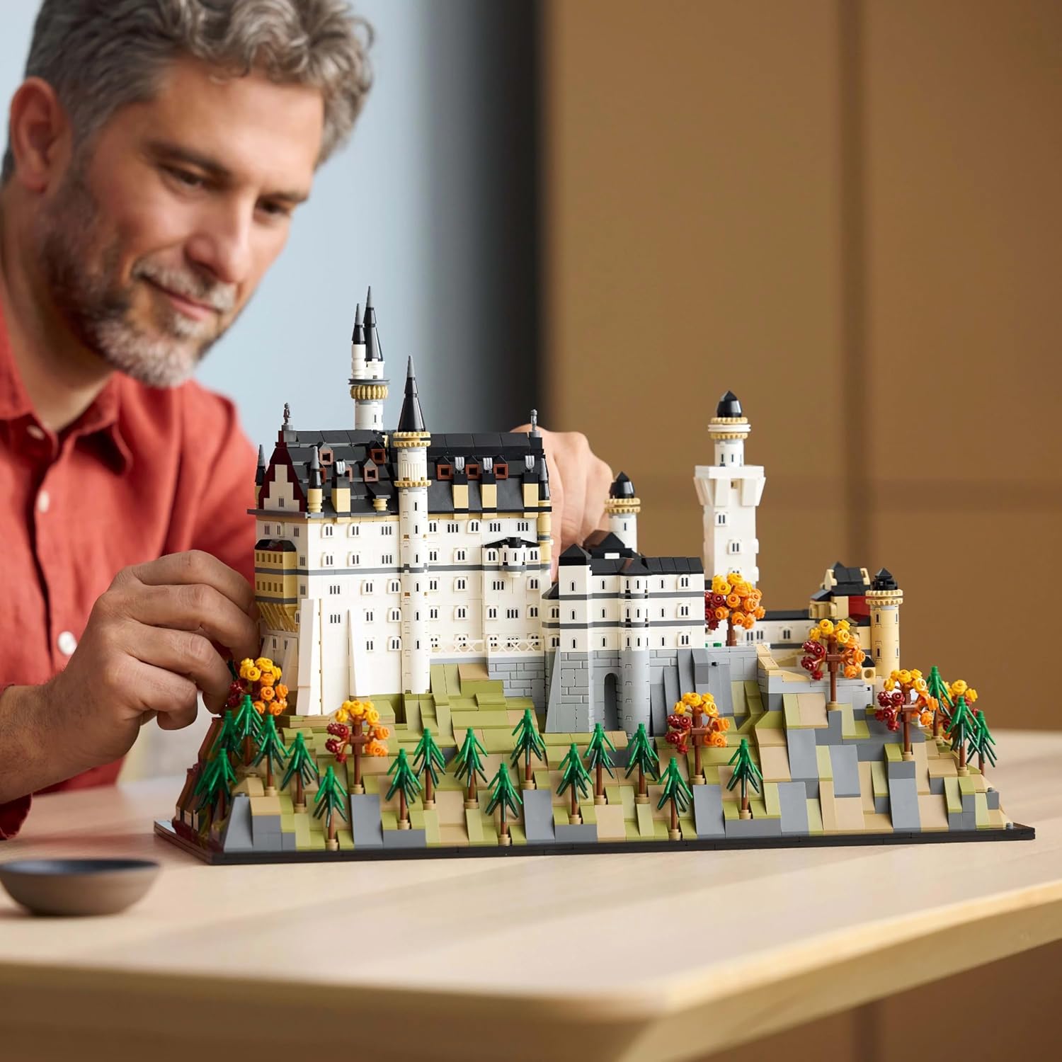 Lego 21063 Architecture Neuschwanstein Castle Toy Birthday Present Block Men Women Interior Stylish Figure Goods