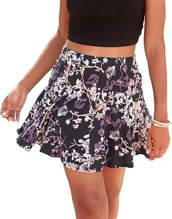 LASCANA Womens Floral Print Skort