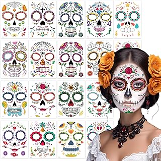Day of the Dead temporary tattoos