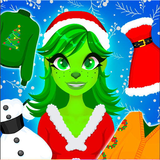 Christmas Green Girl Makeover Games - Dress Up & Nail Salon