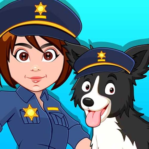 Pretend Play Police Station - My Home Town Jail House Game