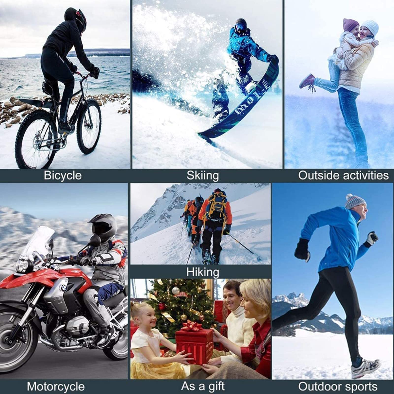 CHEWYNP Guantes de Invierno para Hombres y Mujeres: Guantes Impermeables y cálidos para Clima frío, Guantes térmicos con Dedo de Pantalla táctil 3 Niveles de calefacción 4000 mAH para Moto