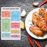 Vista 7 de Hoja de trucos magnética para freidora de aire, tarjetas de recetas para freidora de aire, accesorios para freidora de aire, tabla de conversiones