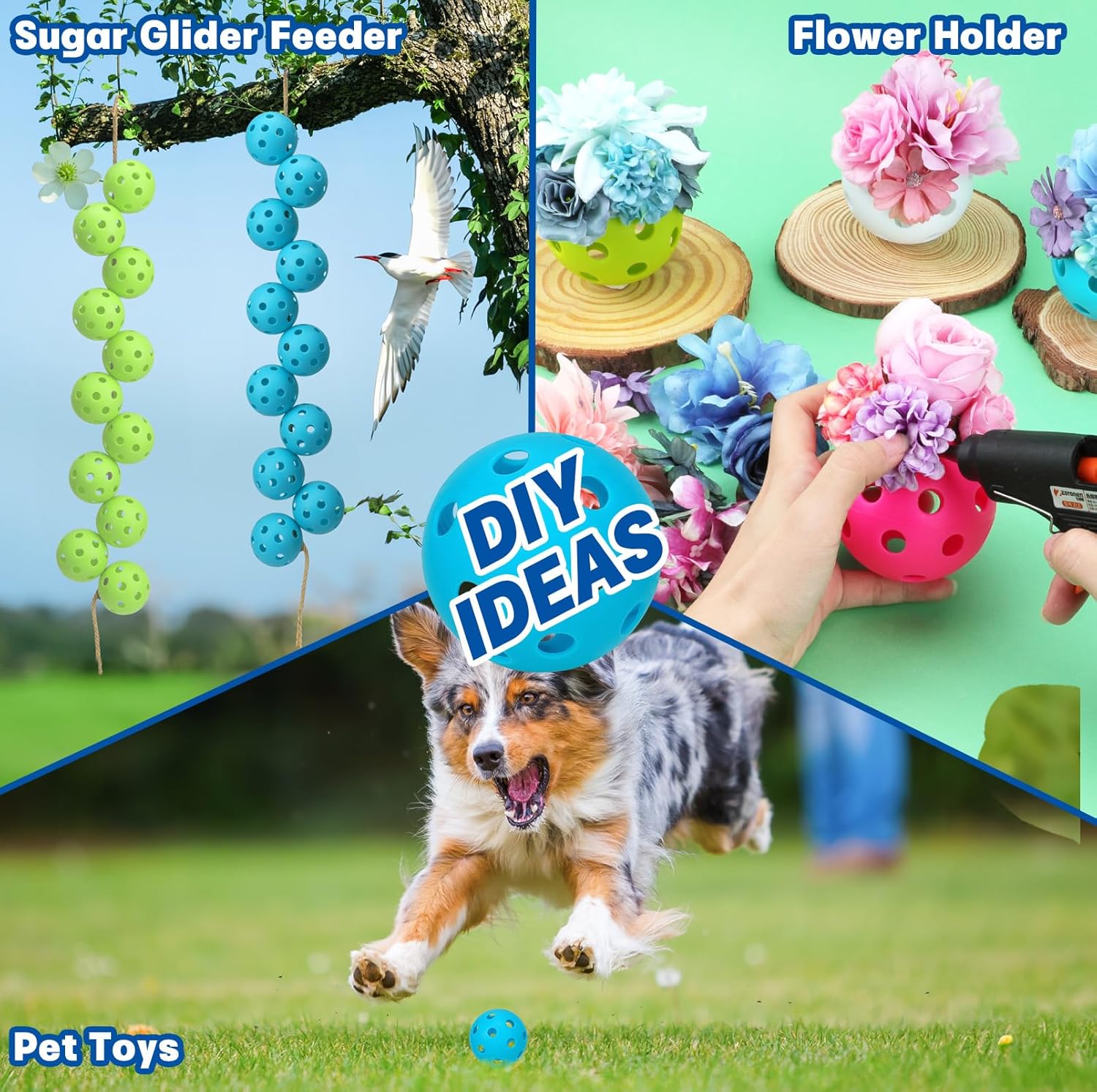 Mototo 12/30/60 Practice Baseballs for Hitting, 2.8 Inch Plastic Soft Baseballs for Practice Lightweight Soft Ball Hollow Training Softball for Sport Pitching Batting