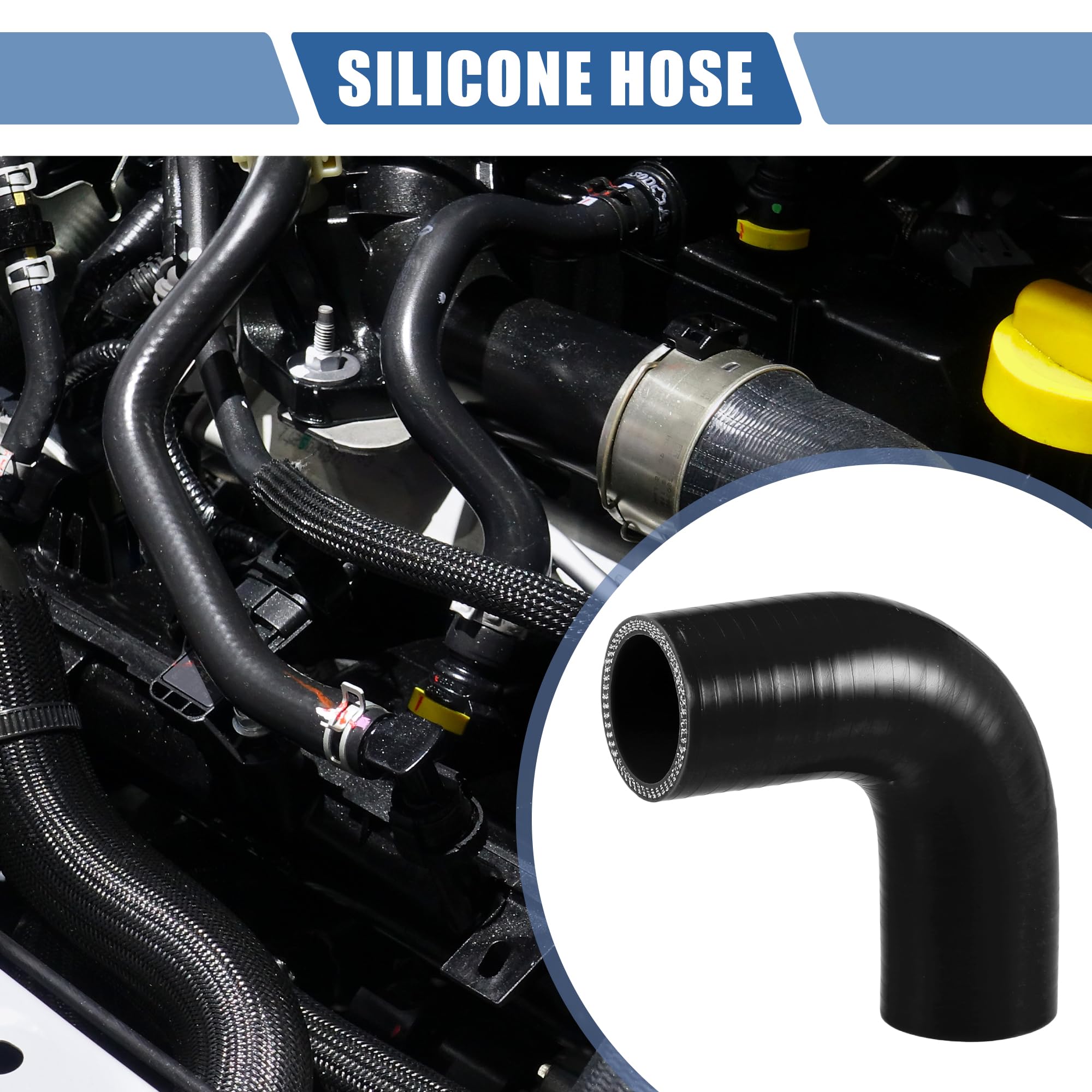 Tubo In Silicone Blu Per Auto - Diametro Interno 12 Mm, Lunghezza 150 Mm, Resistente Fino A 300°C, Per Liquidi Di Raffreddamento E Olio