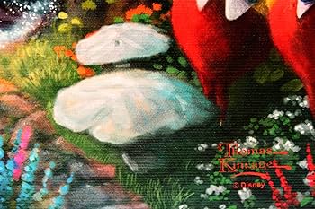 Disney - トーマスキンケード Disney 不思議の国のアリス キャンバスアート Amazon.co.jp: アートショップ フォームス Disney ディズニー