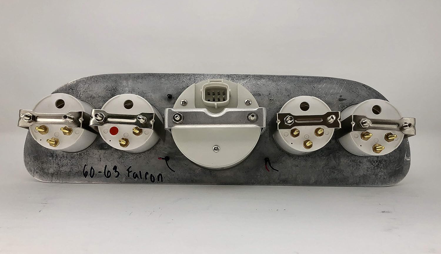 Dolphin Gauges Compatible with 1960 1961 1962 1963 Ford Falcon Car 5 Gauge Dash Cluster Panel Set Programmable Tan