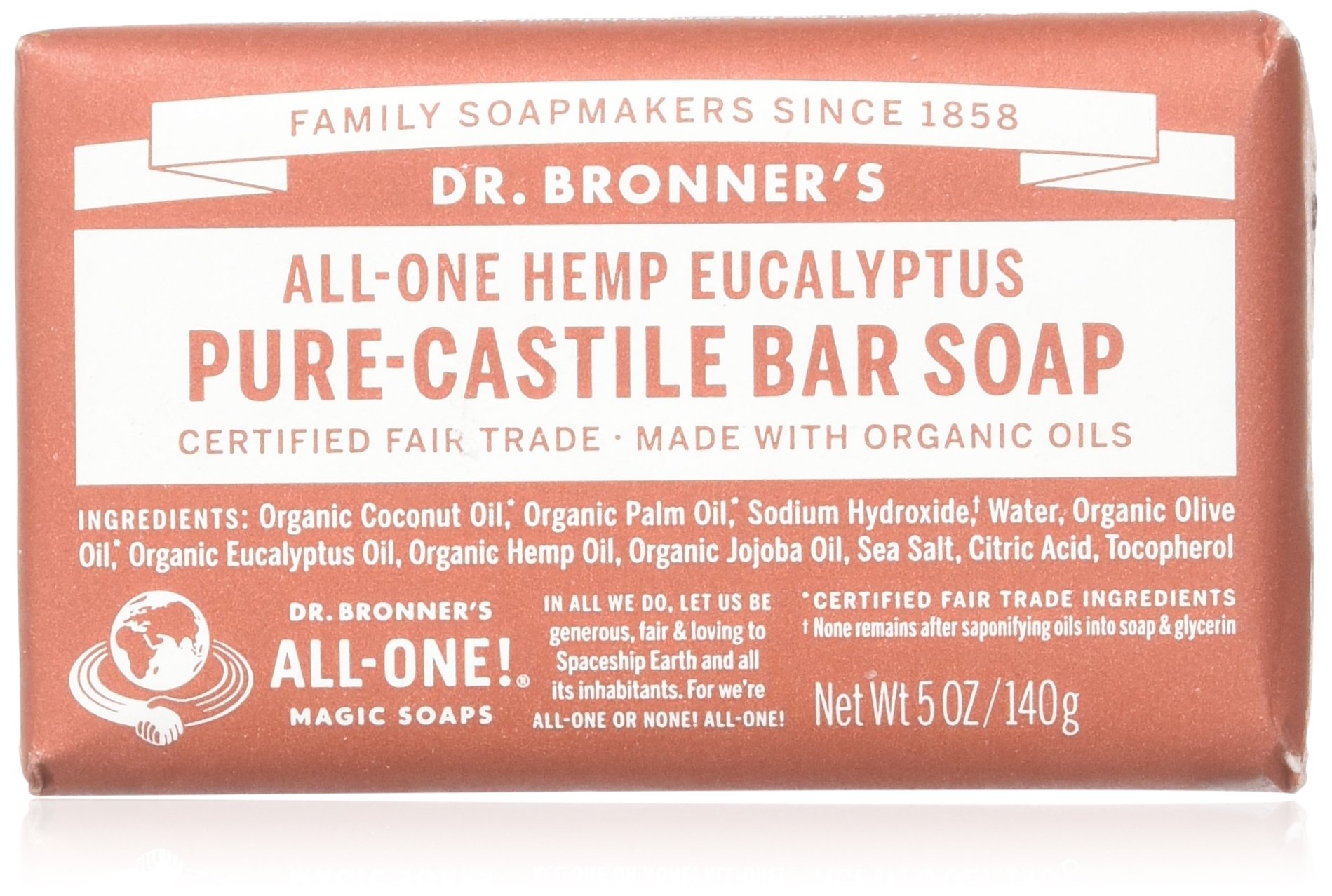 Dr. Bronner's Organic Castile Bar Soap - (Eucalyptus, 5 oz)