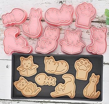 猫型クッキー型 9個セット 楽天市場】クッキー型 猫型 9個セット ステンレス クッキー抜型