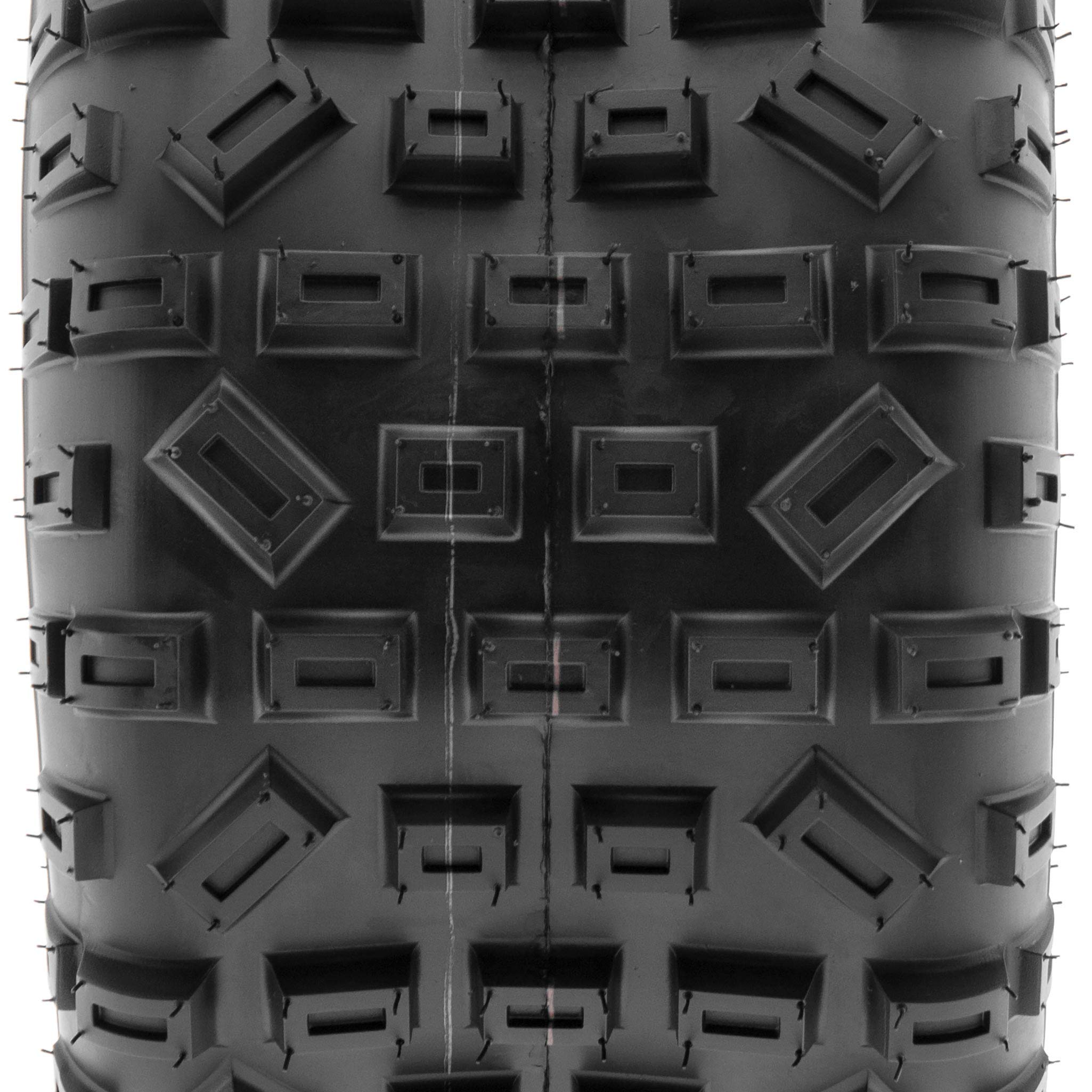 SunF A031 ATV/UTV Tires – 18x10-8 Knobby Tubeless Pair, 6-Ply, All-Terrain Grip For Mud, Sand & Trails
