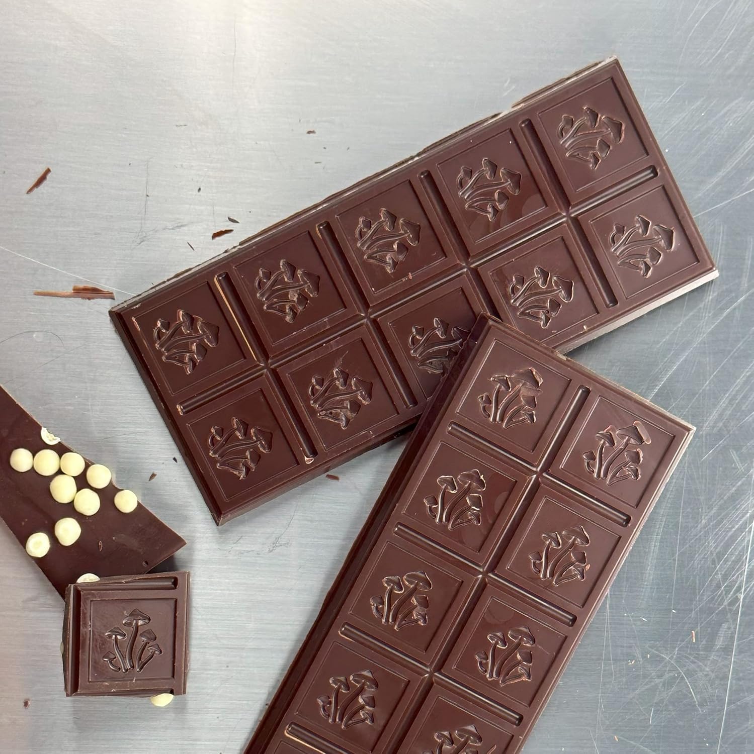 Polycarbonate Chocolate Bar Mold - Mushroom Symbol - 50mL 10 piece for Candy, Chocolate Bars, Baking PMUL1