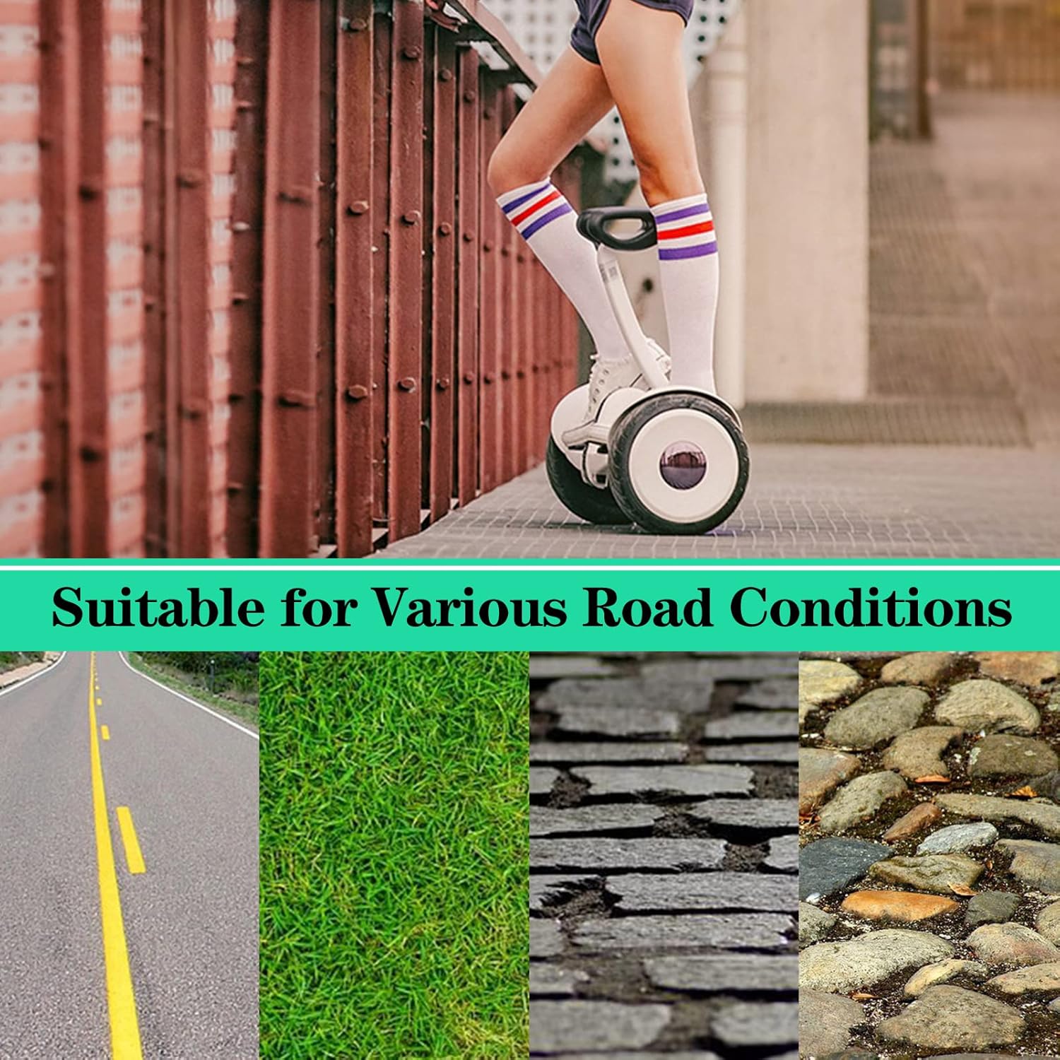 ‎ESCKW 70/65-6.5 Tubeless Tire for Segway Minipro 70/65-6.5 Tire for Electric Scooter Replacement 70/65-6.5 Tire for Xiaomi Ninebot 9 Balancing Scooter & Pro