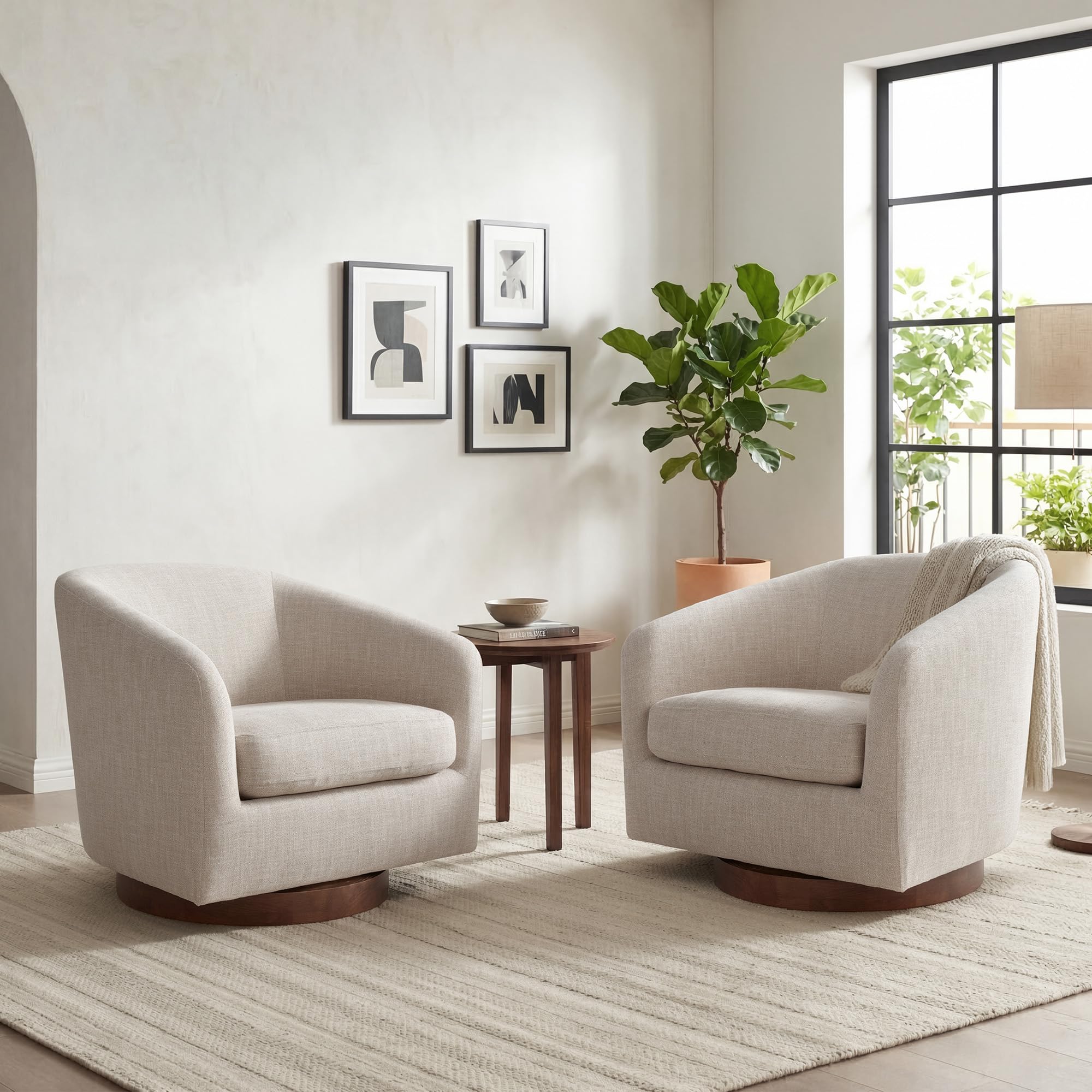 CHITA Swivel Accent Chair Set of 2