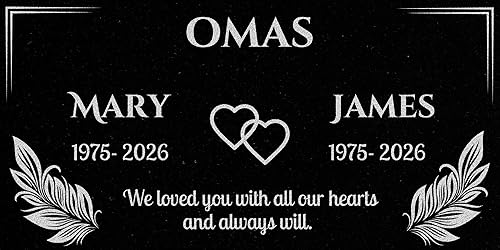 A Personalized Headstone Made of Black Granite That Honors Loved Ones Forever. T