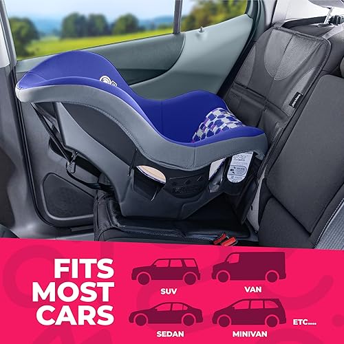 Miniatura 5 de Todays Kids Protector de asiento de automóvil para asiento de automóvil infantil, protector de asiento de automóvil impermeable con acolchado