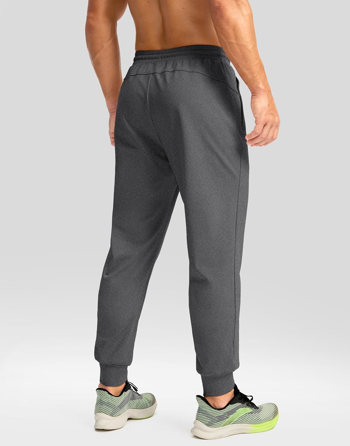 G Gradual Men's Fleece Joggers with Zipper Pockets Winter Warm Pants Water Resistant Athletic Workout Gym Sweatpants for Men - Image 4