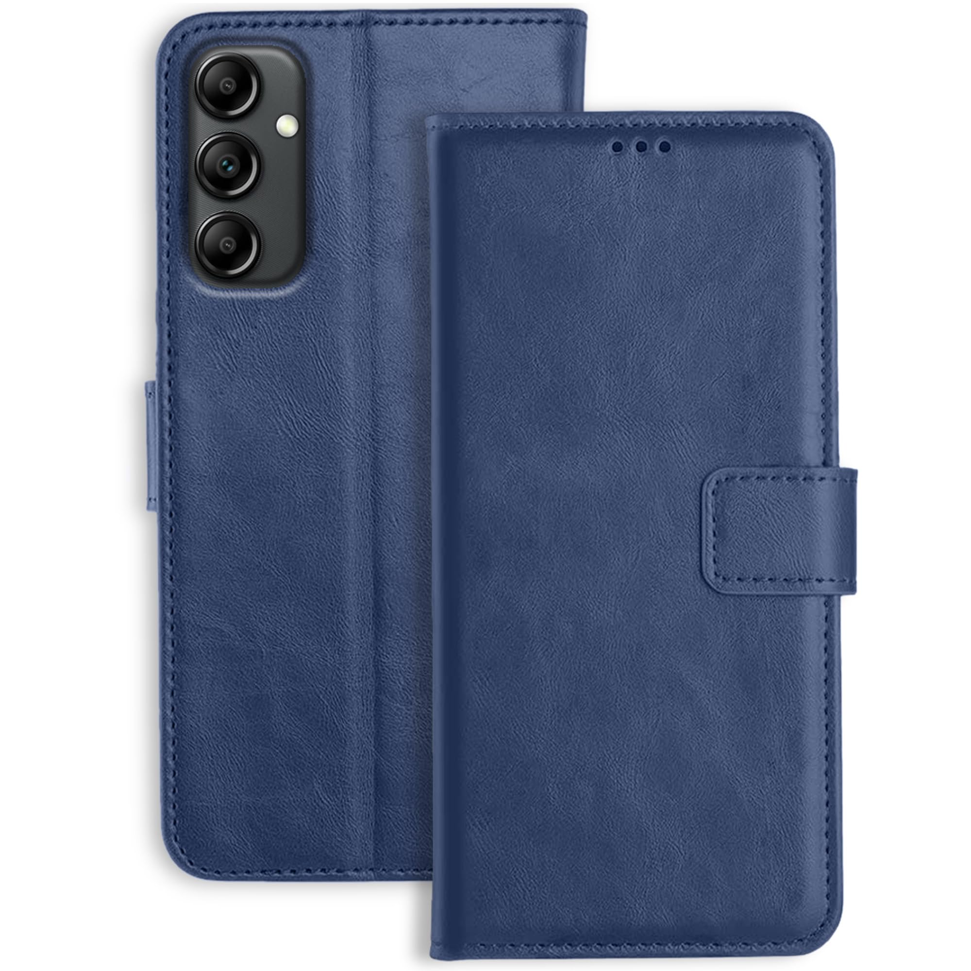 Profov Samsung A14 5G Flip Cover | Leather Finish | Inside Pockets & Stand | Shockproof Wallet Style Magnetic Closure Back Cover Case for Samsung Galaxy A14 5G (Blue) (B0CLMB2WZG) Amazon Price History, Amazon Price Tracker