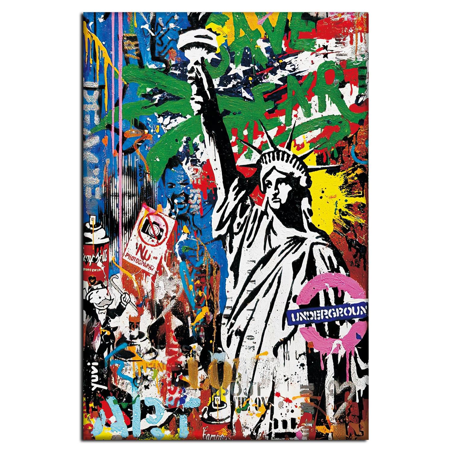 Amazon.co.jp: Banksy アートパネル 1枚 飾り絵 バンクシー 花束
