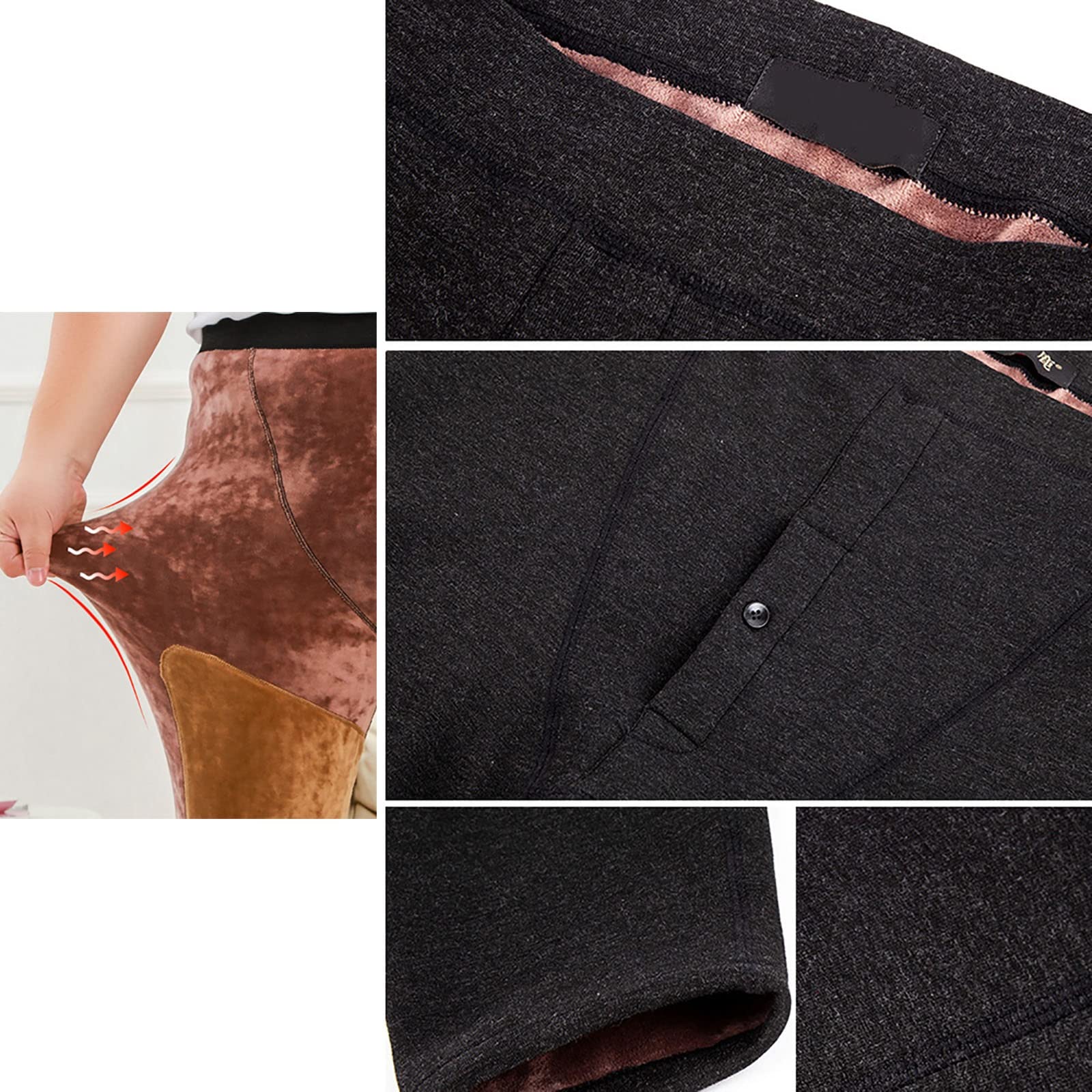 G&F Lange Thermo-Unterhose Für Herren Hosen Gym-Leggings Schnelltrocknend Leicht Unterwäsche
