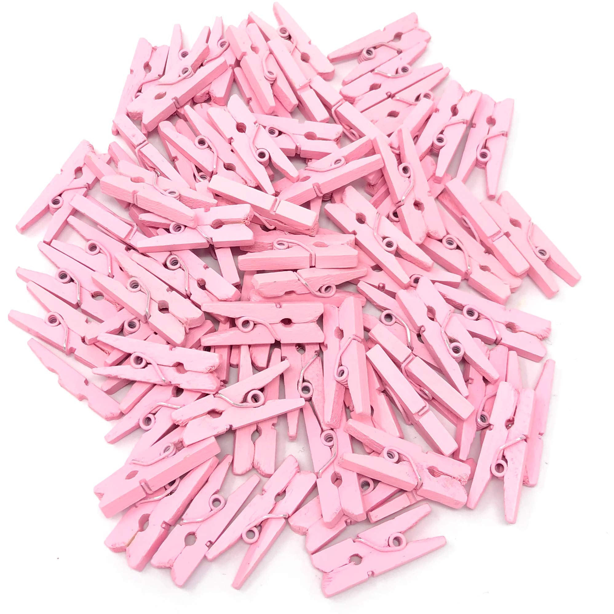 Lot De Mini Pinces à Linge En Bois 30 Mm - Couleur Fuchsia - Par 10/20/40/60/80/160/250