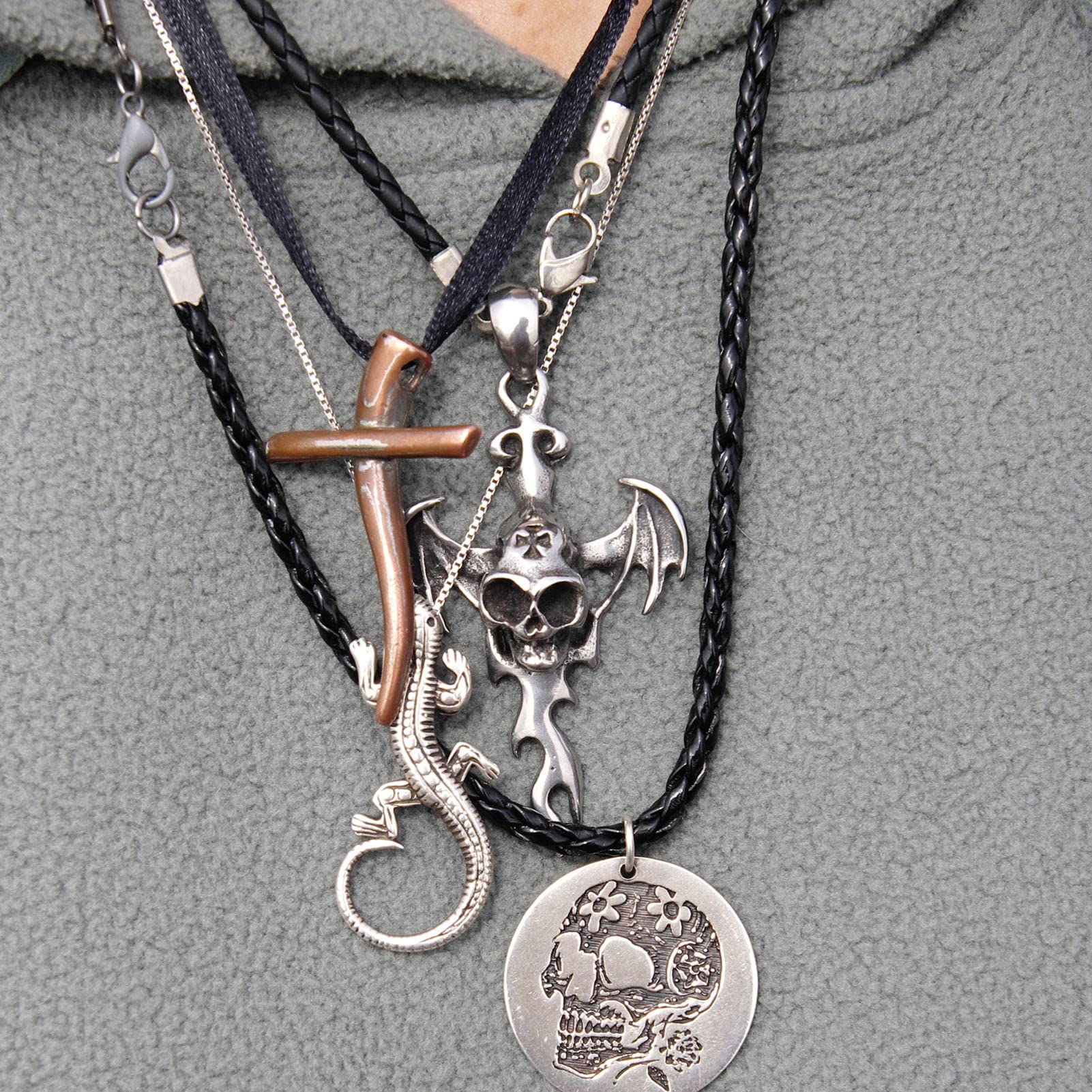 Bling Jewelry Cordón De Collar De Seda Negra Satinada Para Mujeres, Hombres Y Adolescentes Cierre De Garra De Langosta De Plata Esterlina .925 De 14 Pulgadas