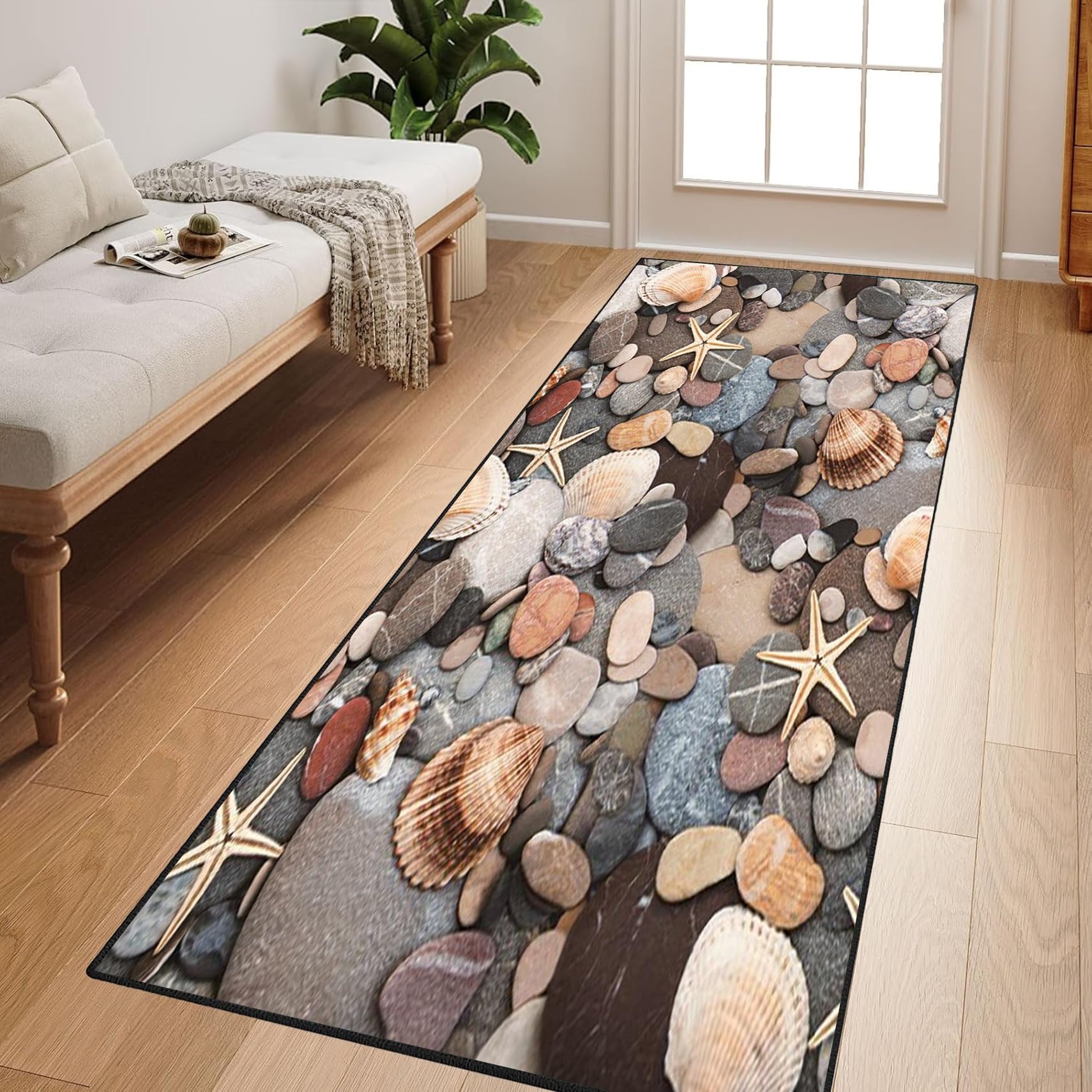 Tapis de cuisine 3D antidérapant 64x155 cm vintage lavable pour couloir