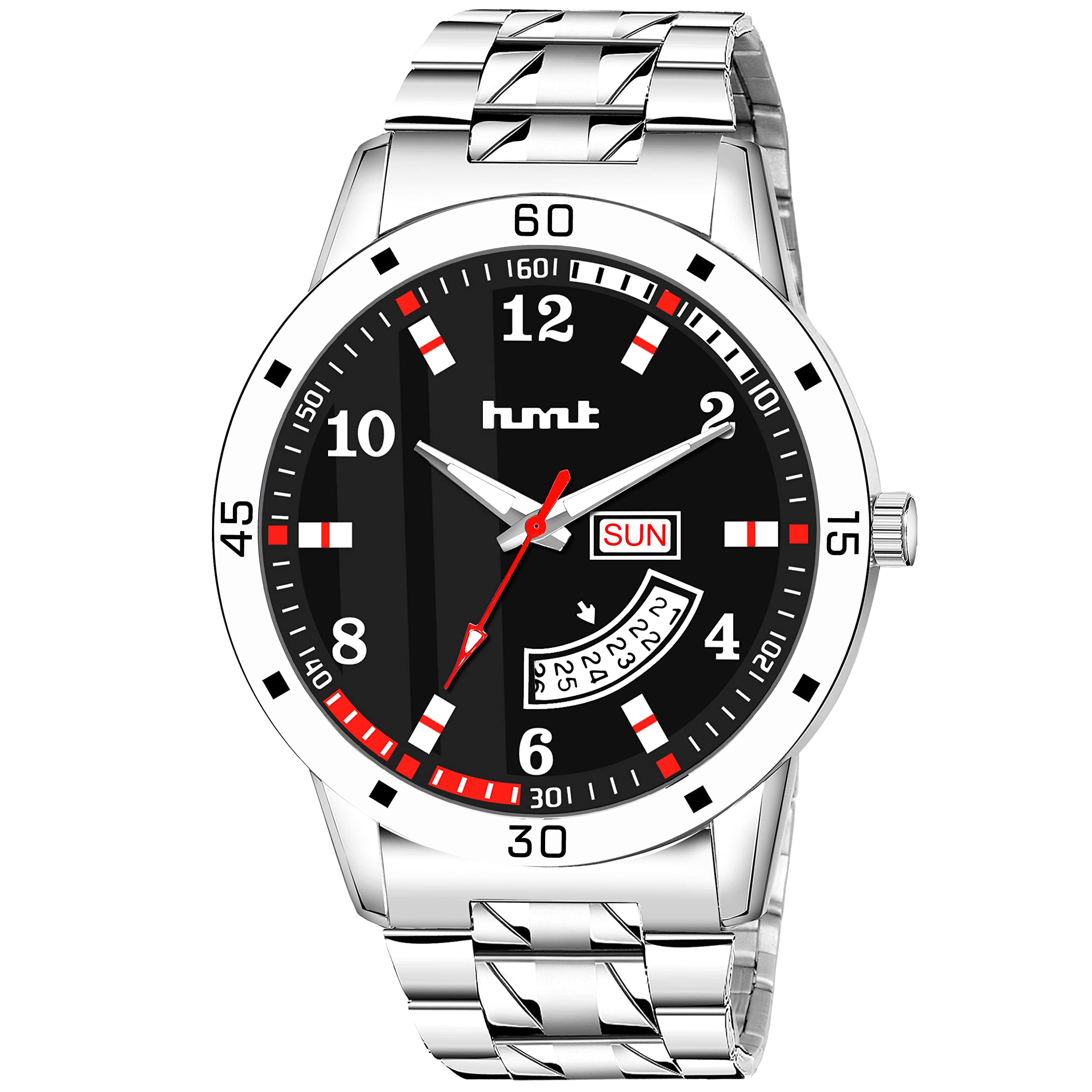 DENZER HILLS Mens Big Face Stainless Steel Analog Quartz Watches Fashion Business Chronograph Wrist Watches for Men (B0BSLMMBGP) Amazon Price History, Amazon Price Tracker