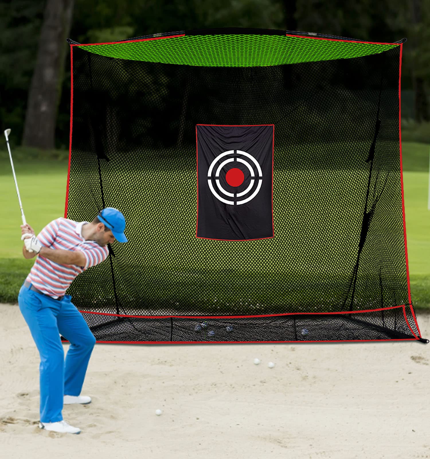 Filet de golf portable pour intérieur et extérieur - Pour entraînement de golf dans le jardin
