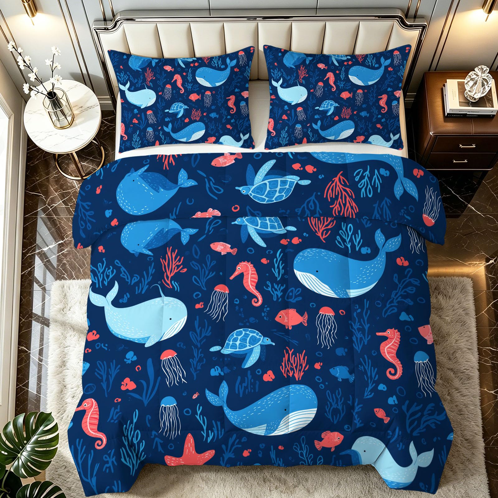 Ocean Kołdra 4 pory roku bez poszwy 200 x 200 cm, dwustronna kołdra