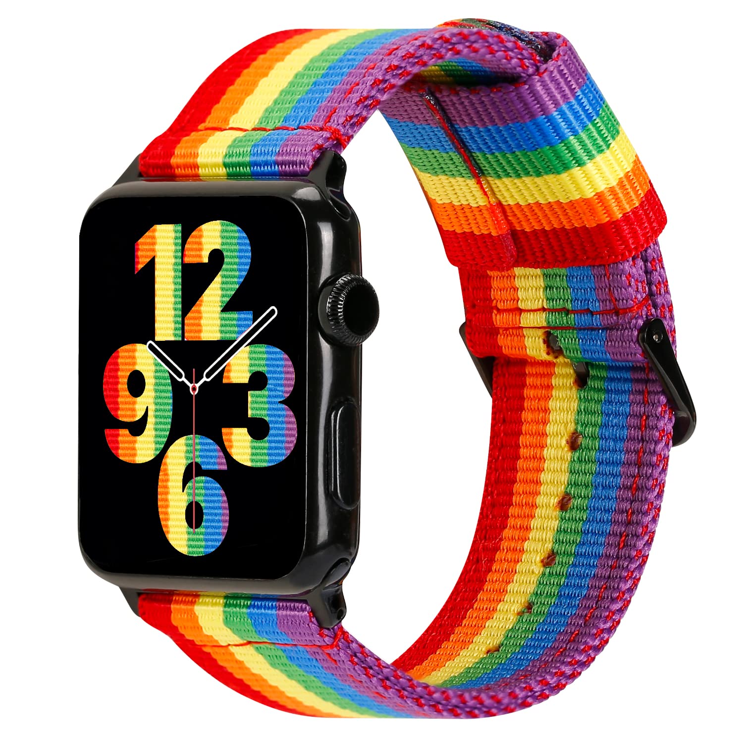 ESTUYOYA Correa Pride compatible con Apple Watch 49mm 46mm 45mm 44mm 42mm 41mm 40mm 38mm